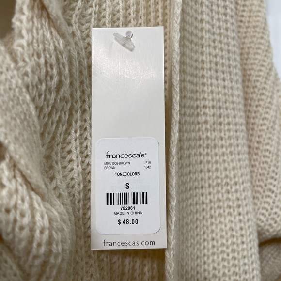 MINE Small Two Tone cardigan sweater - NWT - Picture 3 of 3